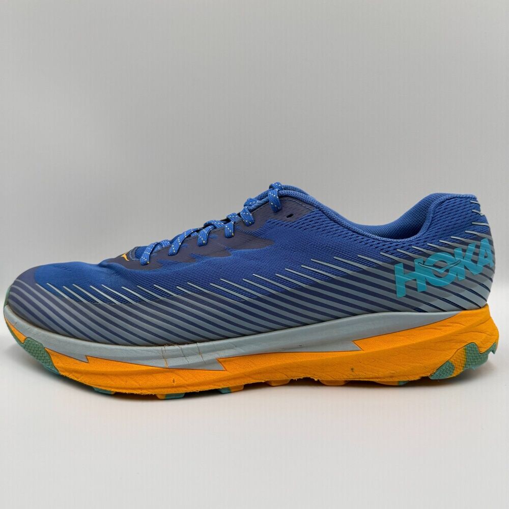 Hoka One One Torrent 2 Men's Size 14 Blue Orange Running Shoes Sneakers 1110496 - Picture 3 of 9